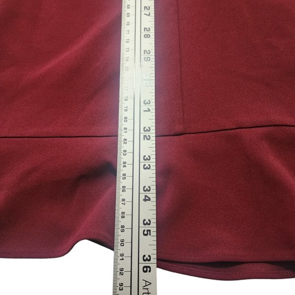 Adrianna Papell Knit Crepe Ruffled Wrap Dress 4 - Picture 5 of 16